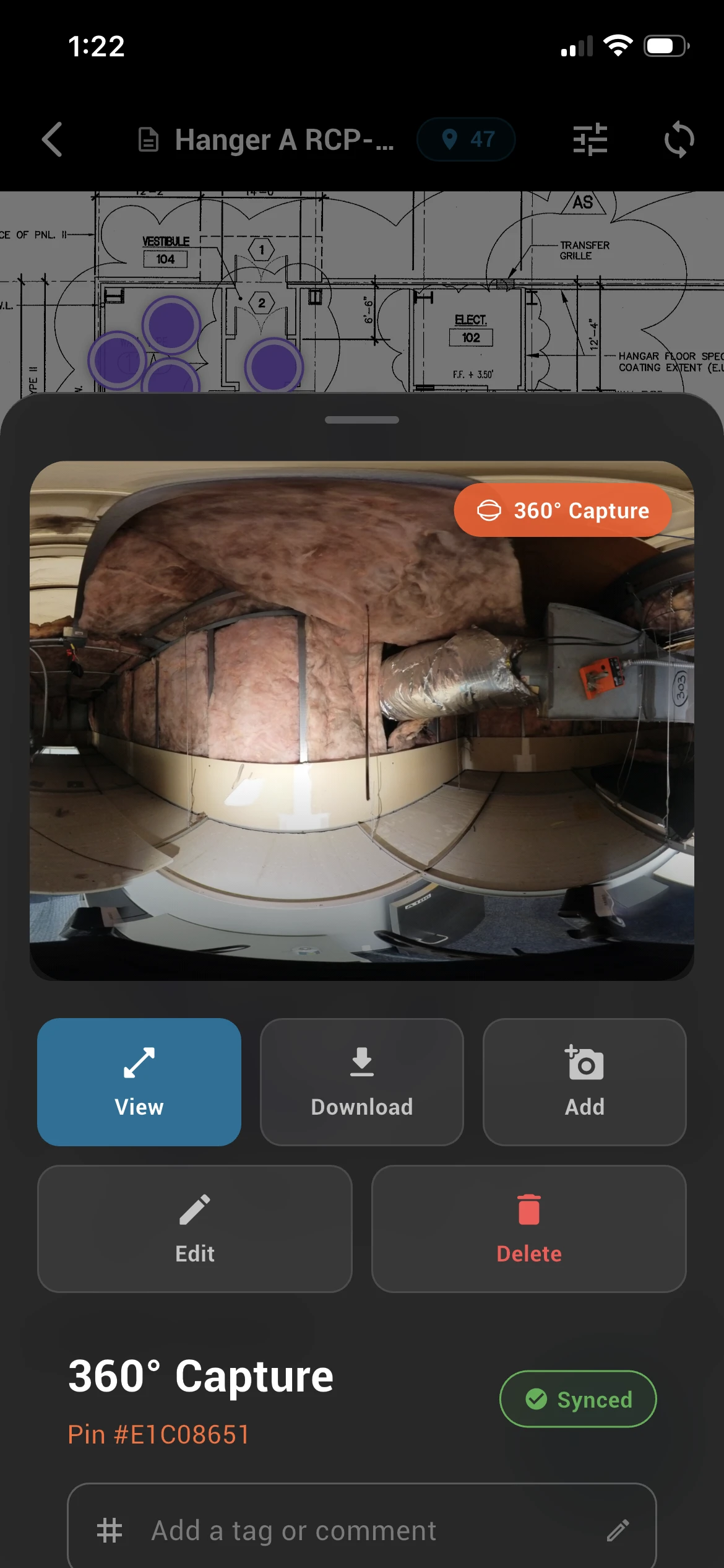 Field asset tagging and metadata view